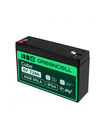 GREEN CELL Battery AGM VRLA 6V 7.2Ah
