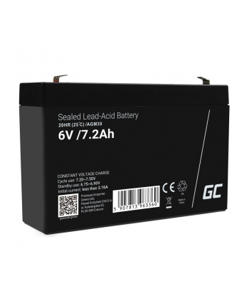 GREEN CELL Battery AGM VRLA 6V 7.2Ah