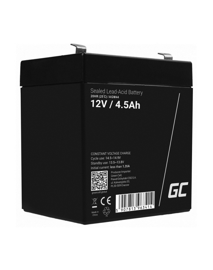GREEN CELL Battery AGM VRLA 12V 4.5Ah główny