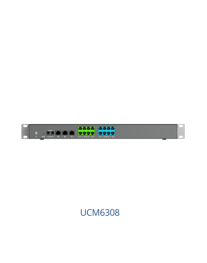 IP PBX UCM6308 (8x FXO, 8x FXS, 450 jednoczesnych połączeń, 3000 SIP users) główny