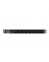 lanberg Listwa zasil.rack PDU 1U 16A 2m 8 gn. PDU-08E-0200-BK - nr 14