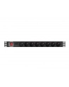 lanberg Listwa zasil.rack PDU 1U 16A 2m 8 gn. PDU-08E-0200-BK - nr 6