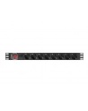 lanberg Listwa zasil.rack PDU 1U 16A 2m 8sch. PDU-08F-0200-BK - nr 24
