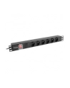 lanberg Listwa zasil.rack PDU 1U 16A 2m 6 gn. PDU-06E-0200-BK - nr 14