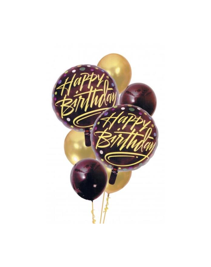 mk trade Zestaw balonów Happy Birthday, 7 szt. 30-46 cm BCF-143 główny