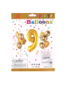 mk trade Zestaw balonów, cyfra '';9'';, wys. 30-60cm, 16 szt.  BSC-538-9 - nr 1