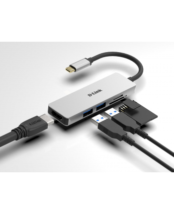 D-Link DUB-M530 HUB USB-C USB 3.0 HDMI SD/microSD