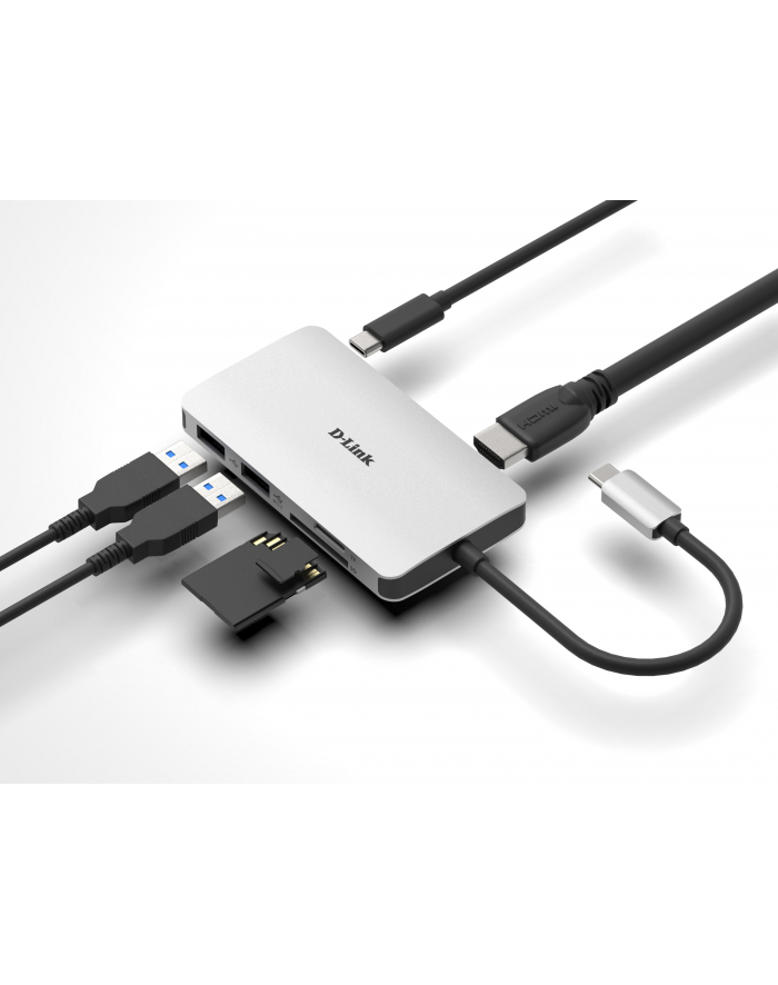 D-Link DUB-M610 HUB USB -C USB 3.0 HDMI główny