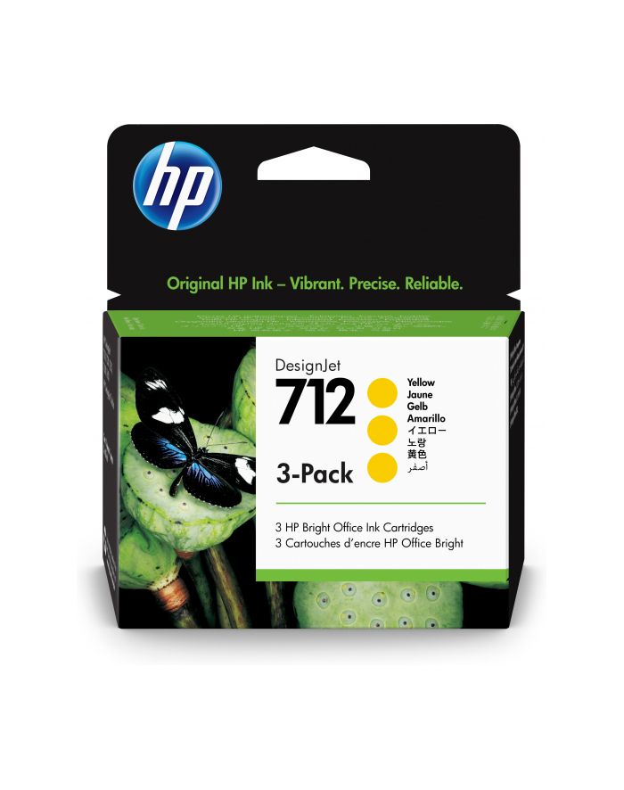 hp inc. Ink 712 3-Pack 29ml Yellow 3ED79A główny