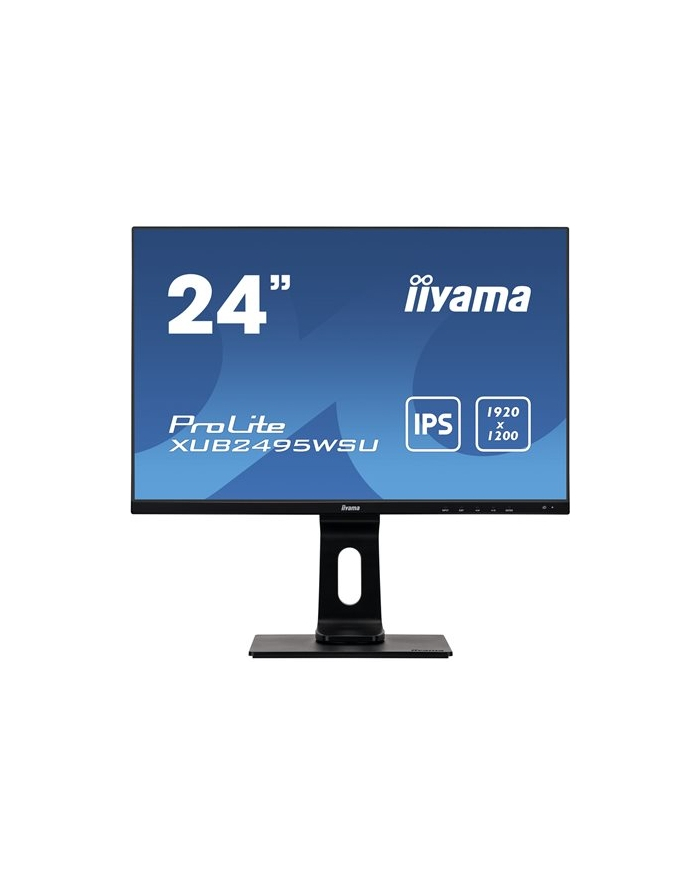iiyama Monitor 24 cale XUB2495WSU-B3 IPS,PIVOT,16:10,DP,HDMI,VGA,4xUSB,2x2W główny