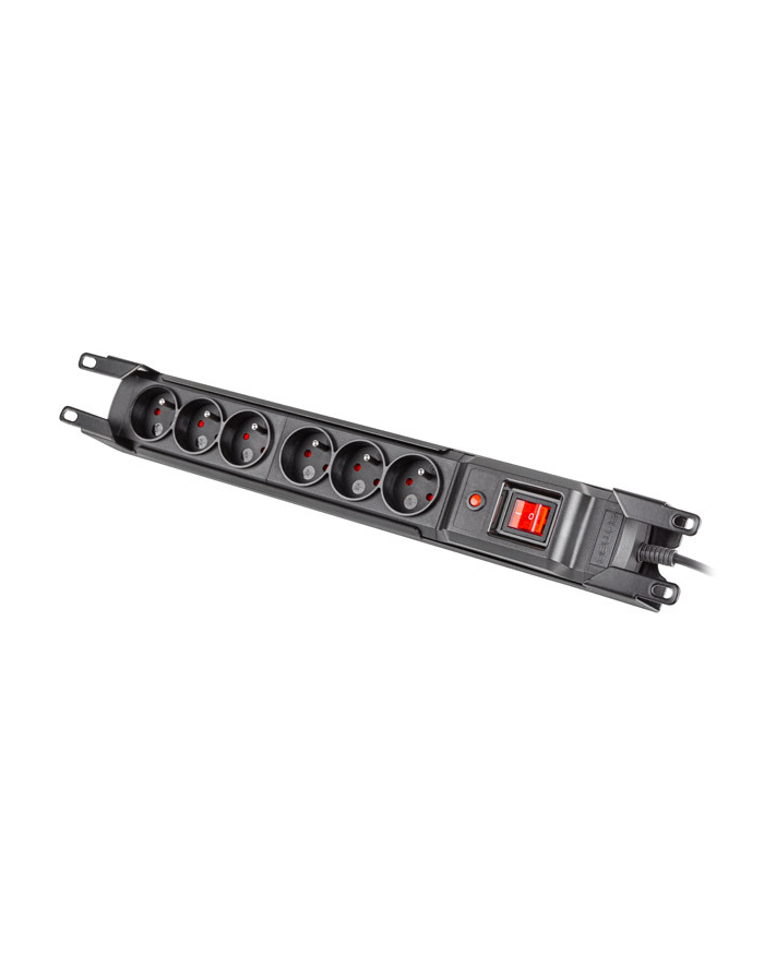 armac Listwa przeciwprzepięciowa rack 19cali M6 3m 6x230v czarna M6/30/R/CZ/IEC główny