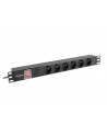 lanberg Listwa zasil.rack PDU 1U 16A 2m 6 gn. PDU-06E-0200-BK - nr 11