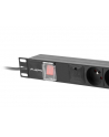 lanberg Listwa zasil.rack PDU 1U 16A 2m 6 gn. PDU-06E-0200-BK - nr 13