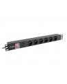 lanberg Listwa zasil.rack PDU 1U 16A 2m 6 gn. PDU-06E-0200-BK - nr 1