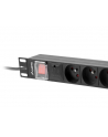 lanberg Listwa zasil.rack PDU 1U 16A 2m 8 gn. PDU-08E-0200-BK - nr 3