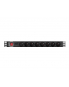 lanberg Listwa zasil.rack PDU 1U 16A 2m 8 gn. PDU-08E-0200-BK - nr 6