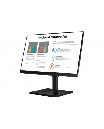 samsung Monitor 27 cali IPS HAS USB 3.0 PIVOT bezramkowy LF27T450FQRXEN