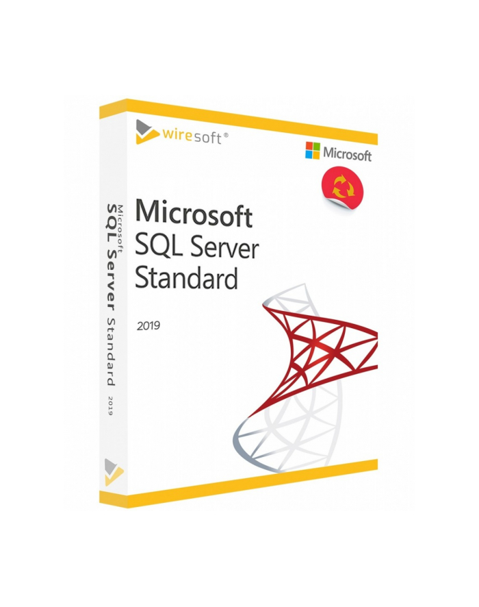 microsoft SQL Svr Standard 2019 ENG 10CAL DVD Box 228-11548               Zastepuje P/N: 228-11033 główny