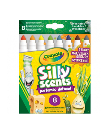 Markery Silly Scents 8 kolorów Stinky Scents CRAYOLA