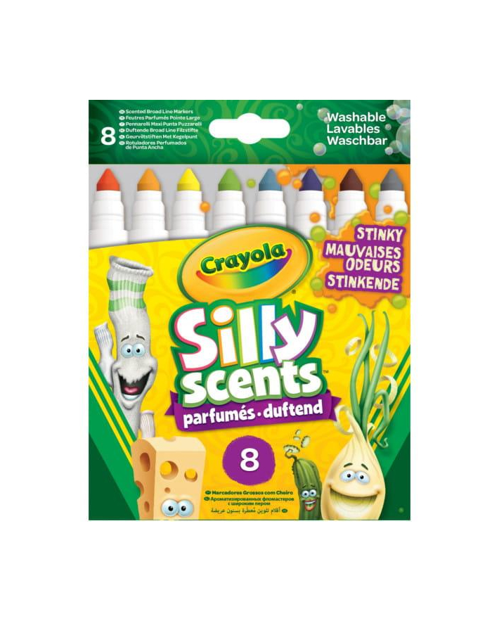 Markery Silly Scents 8 kolorów Stinky Scents CRAYOLA główny