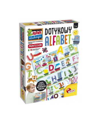 lisciani giochi Montessori Dotykowy alfabet PL72446 LISCIANI