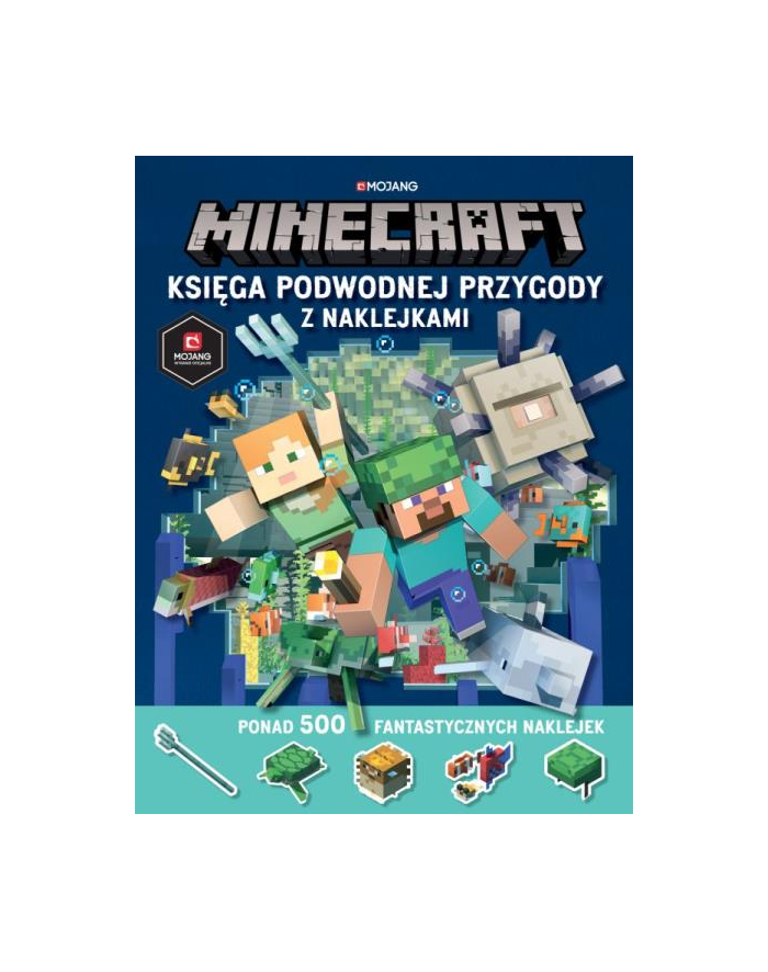 harpercollins Książka Minecraft Księga podwodnej przygody z naklejkami główny