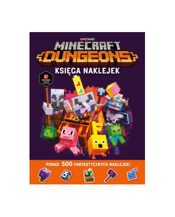 harpercollins Książka Minecraft Dungeons. Księga naklejek