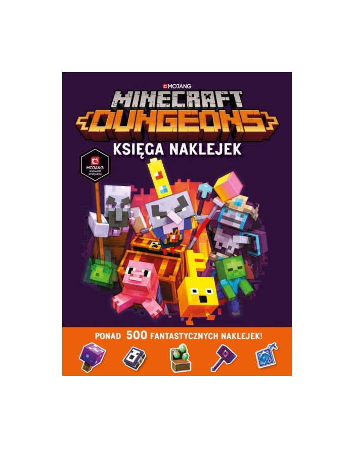 harpercollins Książka Minecraft Dungeons. Księga naklejek główny