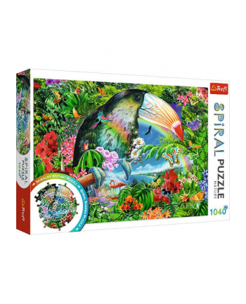 Puzzle 1040el Spiralne - Tropikalne zwierzęta 40014 Trefl