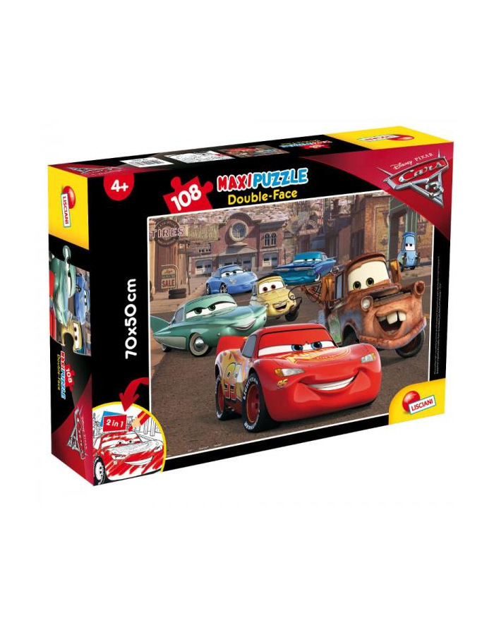 lisciani giochi Puzzle dwustronne Maxi 108 elementów Cars 3. Auta 3 63963 LISCIANI główny