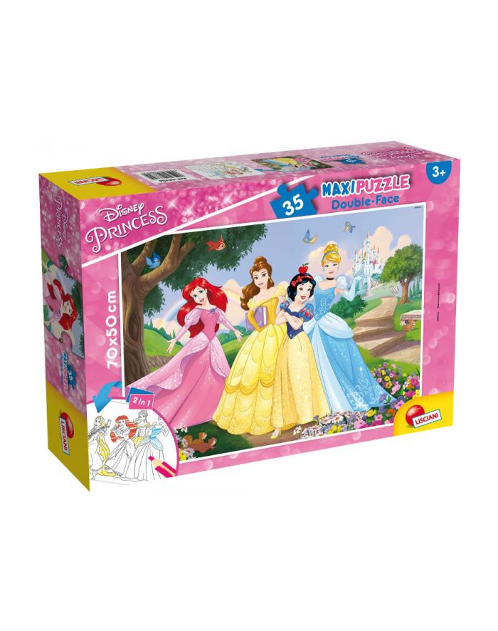 lisciani giochi Puzzle dwustronne Maxi 35 elementów Princess Księżniczki 66704 LISCIANI główny