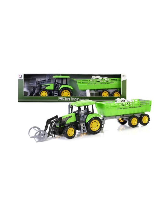 artyk Traktor z przyczepą 79cm zielony 159657 główny