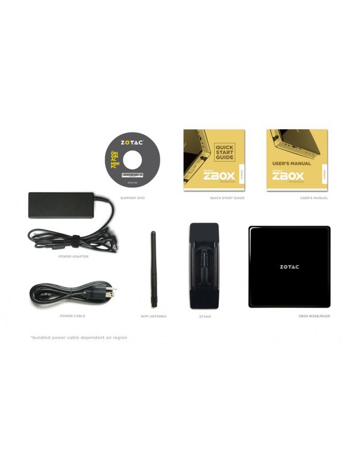 zotac Mini PC ZBOX BI329 Celeron N4100 2DDR4/SODIMM HDMI/DP główny