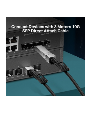 TP-LINK 3M Direct Attach SFP+ Cable for 10 Gigabit Connections nr 1