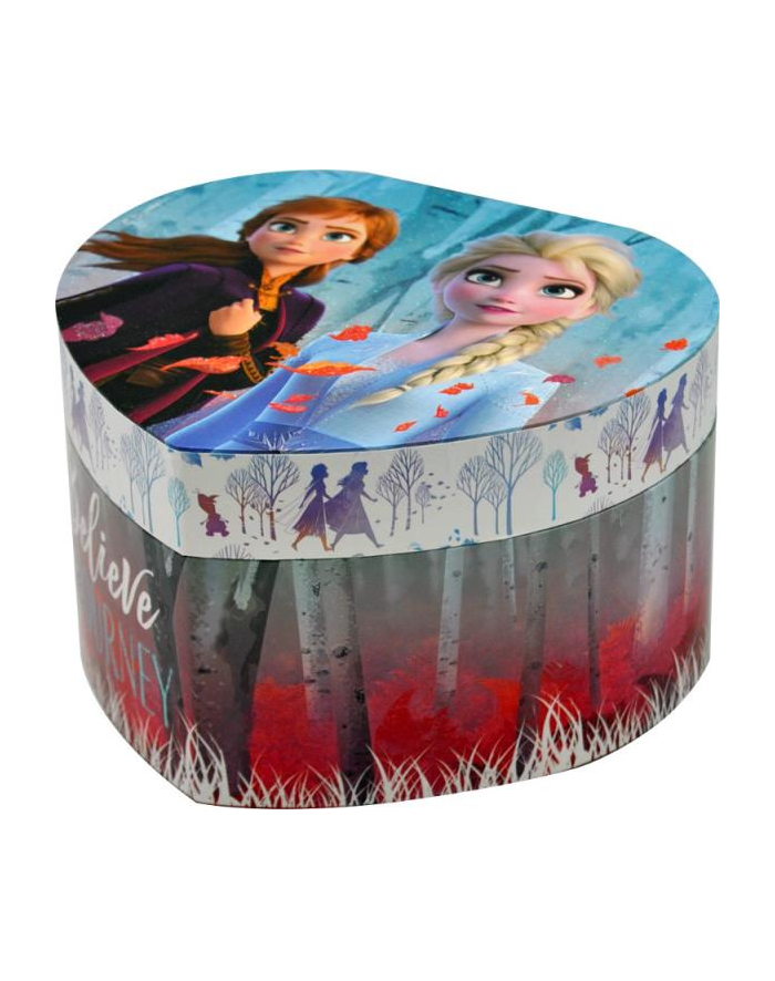 Pudełko na biżuterię z lusterkiem i dźwiękami Serce Frozen 2 WD20734 Kids Euroswan główny