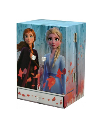 Pudełko na biżuterię z lusterkiem, brokatem i dźwiękami Frozen 2 WD20736 Kids Euroswan