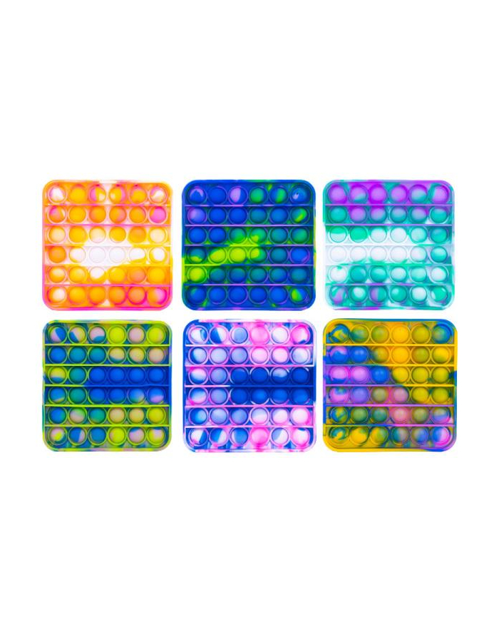 norimpex PROMO Zabawka sensoryczna antystresowa gniotek POP IT Bubble Kwadrat mozaika 1005217 mix kolorów cena za 1 szt główny