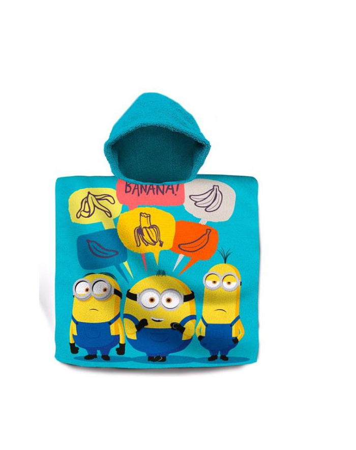 Poncho kąpielowe 60x120cm Minionki MS10008 Kids Euroswan główny
