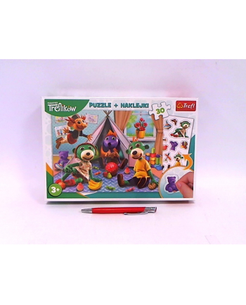 PROMO Puzzle 30el + naklejki Rodzina Treflików 90989 trefl