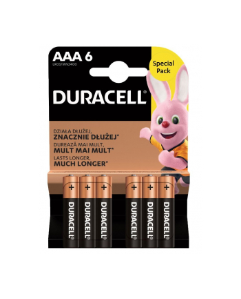 duracell Bateria AAA/LR3 blister 6 sztuk