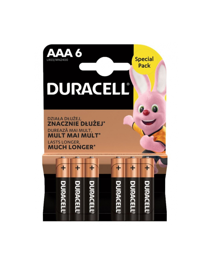 duracell Bateria AAA/LR3 blister 6 sztuk główny