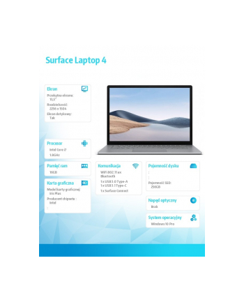 microsoft Surface Laptop 4 Win10Pro i7-1185G7/16GB/256GB/Iris Plus 950/13.5 Commercial Matte Black 5D1-00009
