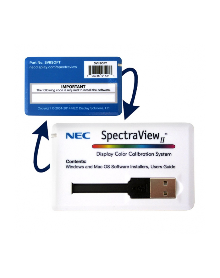 nec Oprogramowanie SpectraView II USB License 100013825 główny