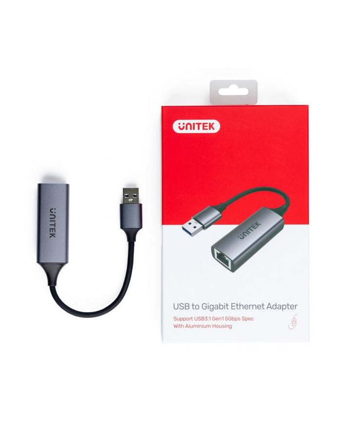 unitek Adapter USB-A 3.1 GEN 1 RJ45, 1000 Mbps, U1309A główny
