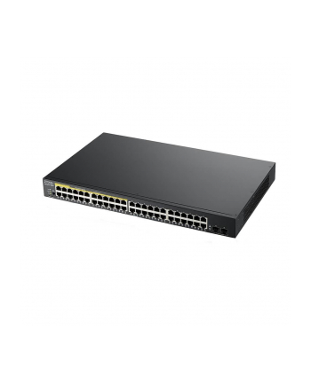 zyxel Przełącznik zarządzalny GS1900-48HP v2, 48-port GbE L2 Smart Switch 170W rack            GS1900-48HPv2