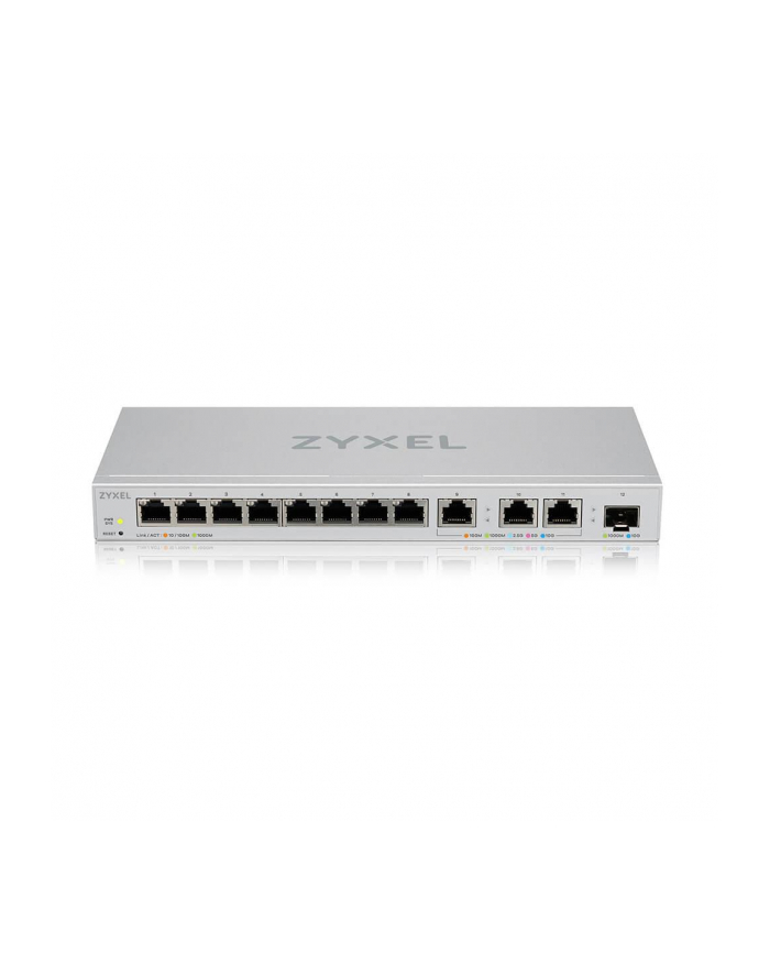 zyxel Przełącznik zarządzalny XGS1210-12, 12-Port Gigabit webmanaged Switch with 8 port       1G + 3-Port MultiGig 1/2.5/5/10G + 1-Port SFP+ XGS1250-12-ZZ01 główny