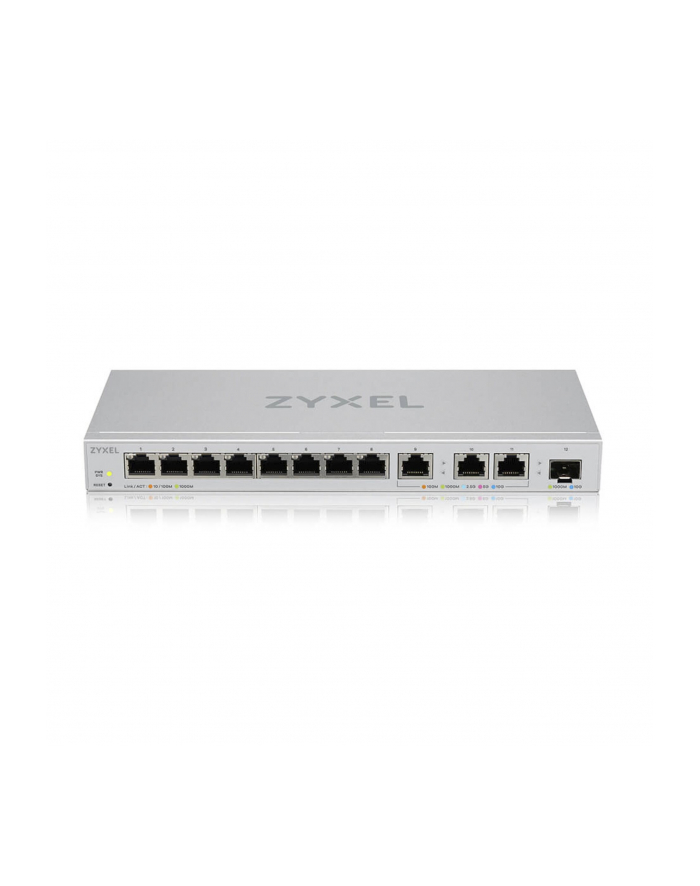 zyxel Przełącznik zarządzalny XGS1210-12, 12-Port Gigabit webmanaged Switch with 8 port       1G + 3-Port MultiGig 1/2.5/5/10G + 1-Port SFP+ XGS1250-12-ZZ01 główny