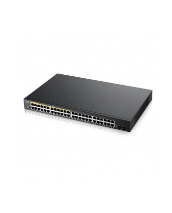 zyxel Przełącznik zarządzalny GS1900-48HP v2, 48-port GbE L2 Smart Switch 170W rack            GS1900-48HPv2