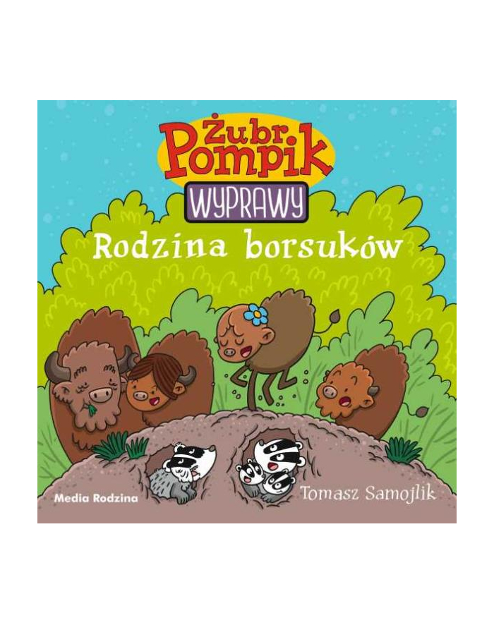 inni Książka Żubr Pompik. Wyprawy. Tom 4 Rodzina borsuków główny