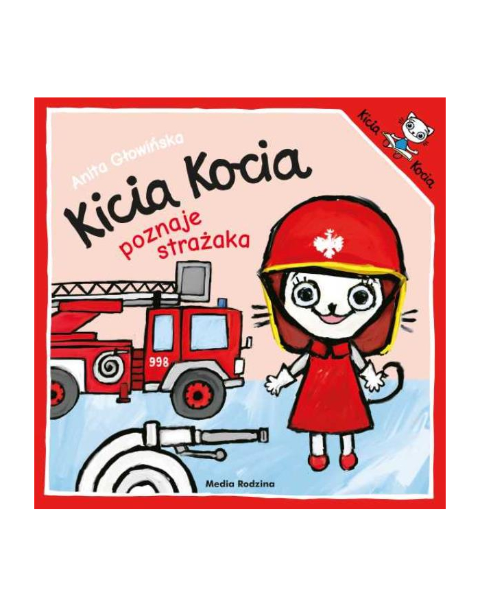 inni Książka Kicia Kocia poznaje strażaka. główny